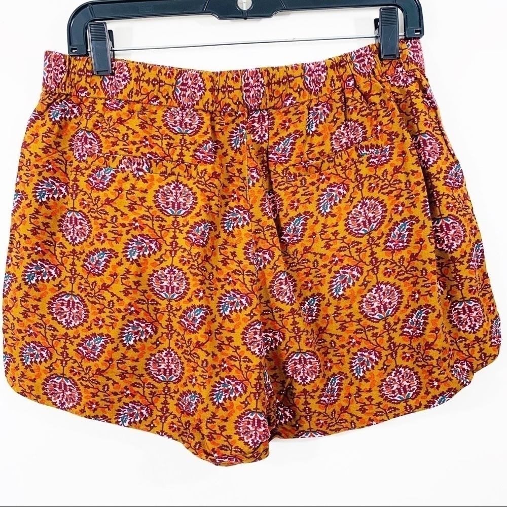 Madewell Drapey Pull-On Shorts in Warm Paisley - Picture 5 of 5